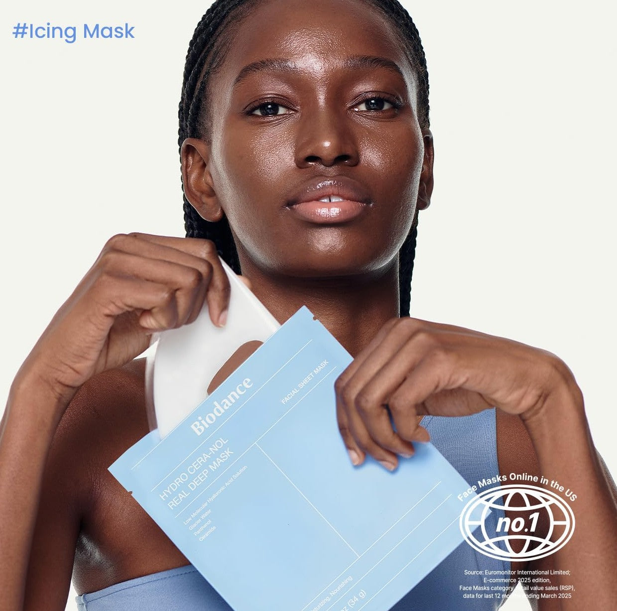 BIODANCE Hydro Cera-nol Real Deep Mask, Overnight Hydrogel Mask, Hydrating Facial Mask For Sensitive Skin, Redness Reducing & Quick Soothing Effect, Korean Skincare, Stocking Stuffers |1.19oz(34g)