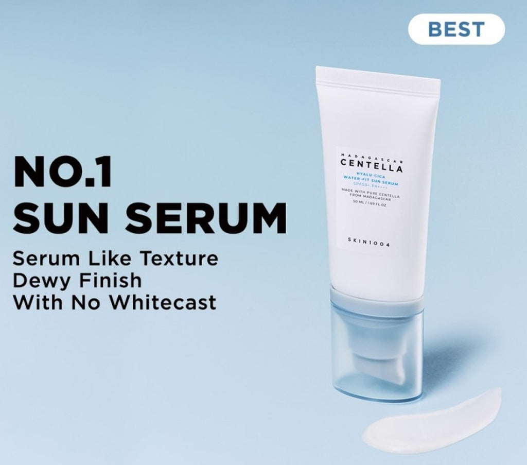Madagascar centella hyalu-cica water-fit sun serum - skin 1004