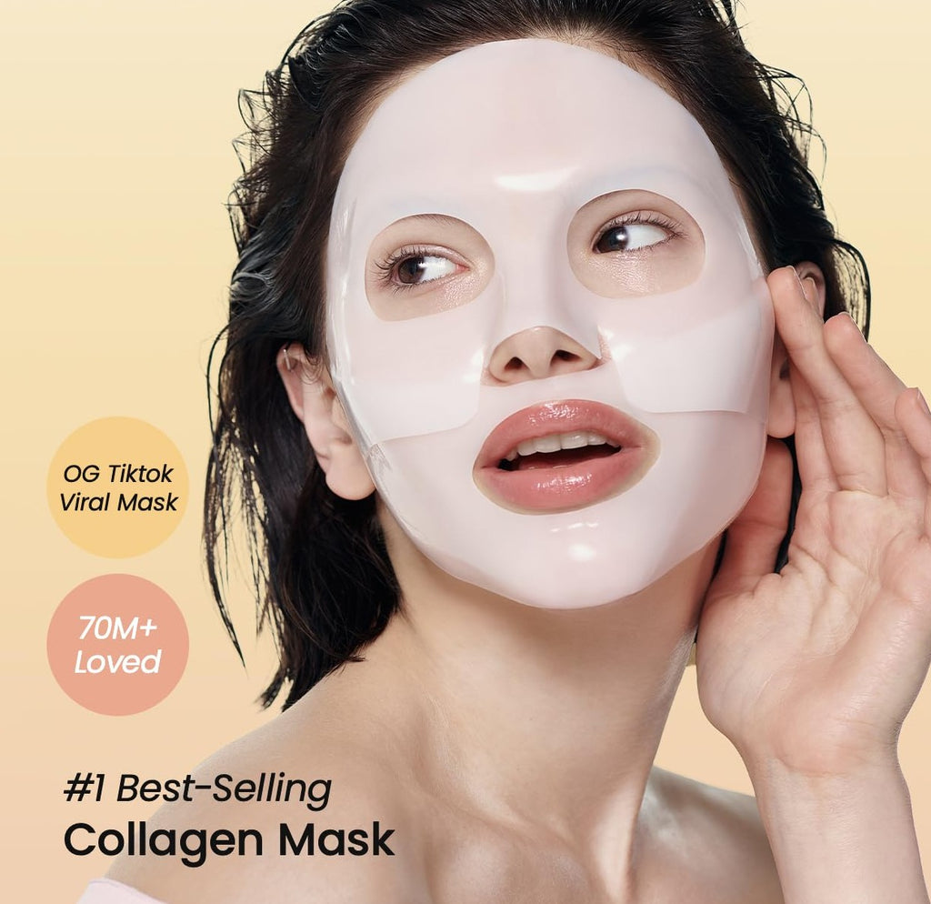 BIODANCE Bio-Collagen Real Deep Mask, Hydrating Overnight Hydrogel Mask, Pore Minimizing, Elasticity, Plumping Improvement, Korean Skincare, Stocking Stuffers for Teen Girls  1.19oz(34g)