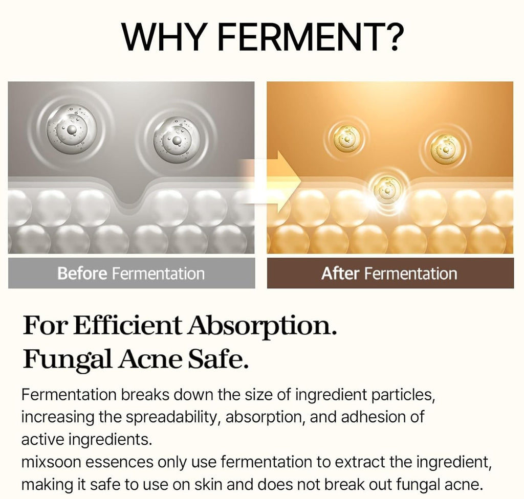 Mixsoon Bean Essence Exfoliating Hydrating for Face fermented bean extract Hyaluronic Acid Serum Korean Glass Skin Care