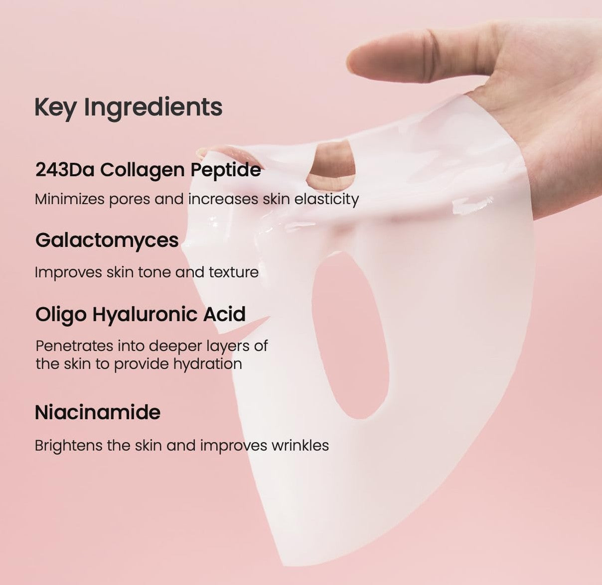 BIODANCE Bio-Collagen Real Deep Mask, Hydrating Overnight Hydrogel Mask, Pore Minimizing, Elasticity, Plumping Improvement, Korean Skincare, Stocking Stuffers for Teen Girls  1.19oz(34g)