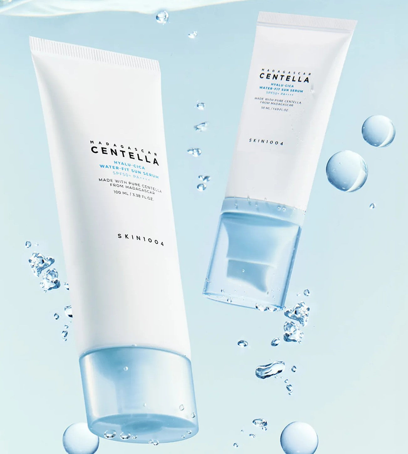 Madagascar centella hyalu-cica water-fit sun serum - skin 1004