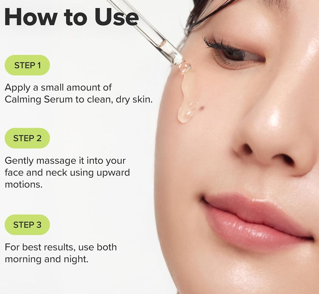 Beauty of Joseon Calming Serum Green Tea Panthenol Soothing, Moisturizing Sensitive, Acne-Prone, UV Irritated Skin, Daily Korean Skin Care for Men and Women