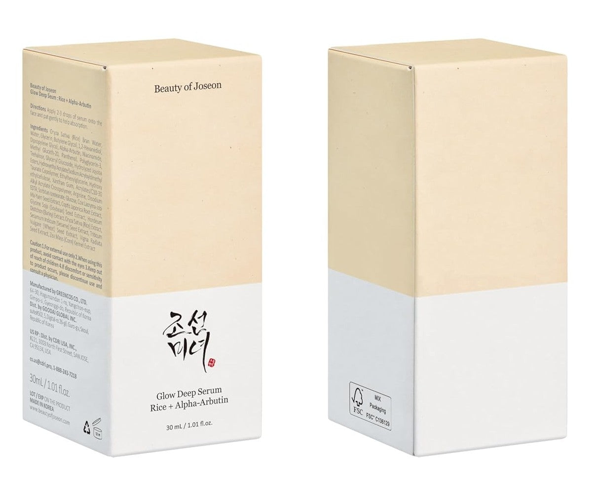 Beauty of Joseon Glow Deep Serum Rice Alpha-Arbutin for Uneven Dull Skin Tone, Daily Korean Skin Care for Men and Women